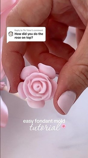 Easy Silicone Fondant Mold Tutorial!🌸 | My Little Cakepop