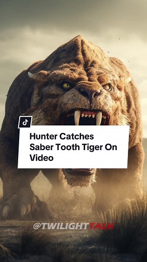 Video Footage the end of video… #caughtoncamera #conspiracy #mythicalcreature #sabertoothtiger #smilodon #creature