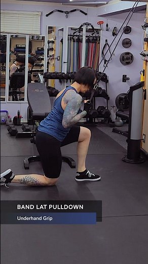 Band Lat Pulldown (Underhand Grip)