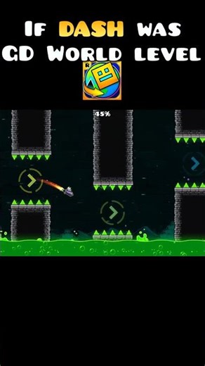 If DASH was a Geometry Dash World level