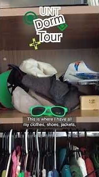 Tour My Dorm Room at UNT #CollegeLife #CollegeVlog #DayintheLife #UNT