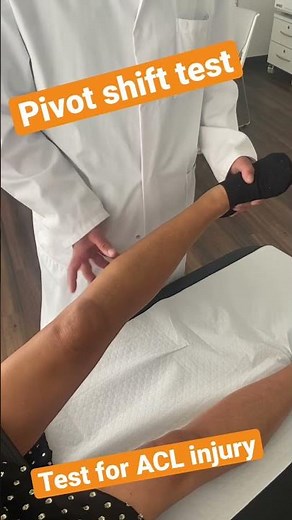 Pivot shift test: lateral subluxation phenomenon in ACL injury #knee #kneeinjury #kneesurgey