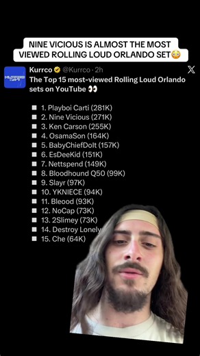 Yeah Nine got it bro😭 this is insane #ninevicious #playboicarti #rollingloud #bensuarezfr