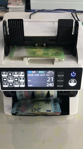 AL-920 EURO Banknote Value Counter Mixed Denomination Value Counting Machine With Image Detection