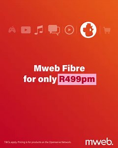 Grab the remote, press play and stream as much as you like with Mweb Fibre! | MWEB