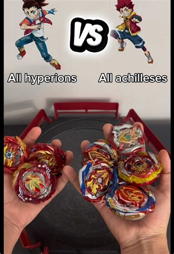Hyperion evolution vs Achilles evolution #beyblade#battle#achilles#hyperion#beybladebusrt