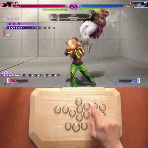 This Dee Jay Combo on wooden hitbox sounds like a drum solo! 🥁🔥#leverless #Hitbox