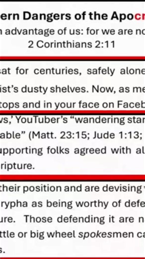 This video explores the Apocrypha debate, offering critiques of its defenders. It discusses its connections to heresy and highlights its historical condemnations. Even the King James Bible translators had their say. #Apocrypha #Heresy #Bible #KingJamesBible #History | Kent E. Hovind