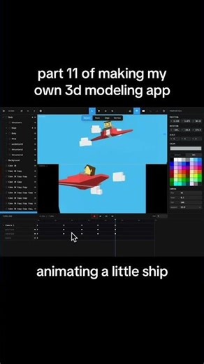 animating a little ship with app.topomaker.com