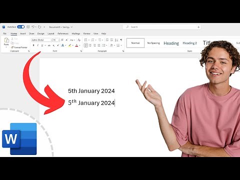 How To Type th in Word (Microsoft)| th in Date in Word