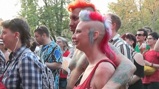 Proud mullet-wearers embrace their style at Belgium festival