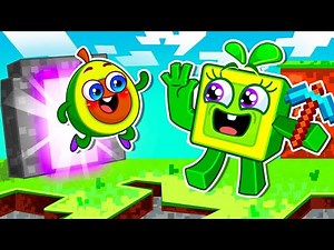 Magic Challenge in Minecraft World 🏰✨Funny Kids Story & Nursery Rhymes by Pit & Penny Family
