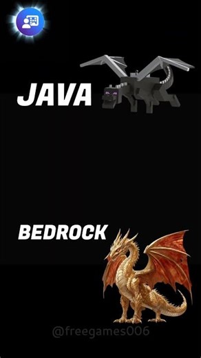 Minecraft Java 💅 Vs Bedrock 🗿||Don't Miss End||#minecraft #shorts #java #bedrock