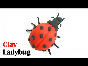 How to make Clay LadyBug | LadyBird Clay modelling | Easy clay ideas for kids
