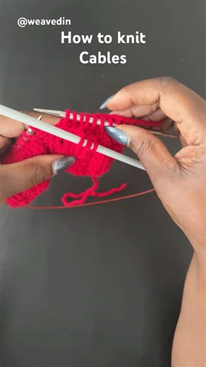 How to Knit Cables #HolidaysWithYouTube #knittingtutorials