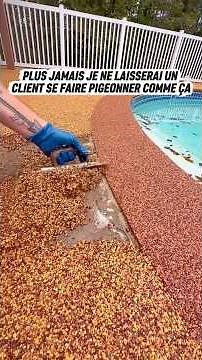 Resin flooring for my client's exterior #construction #tradesman #flooring #floor #resin