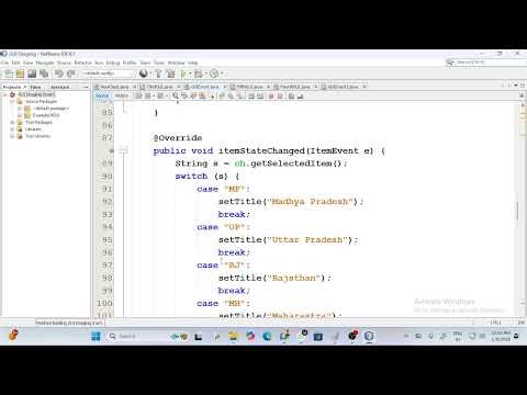 java live coding (event handling in java)