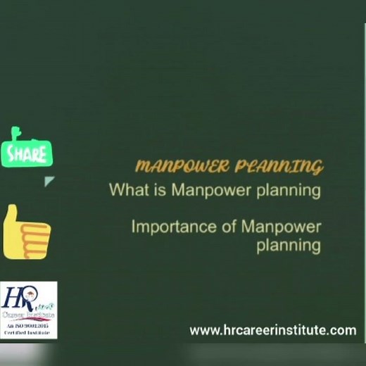 Manpower planning - Meaning & it's importance. #ManpowerPlanning #hrupdates #hrcareerinstitute