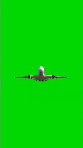 ✈️ Aeroplane Flying Green Screen | Free VFX Clip For Editing #Shorts