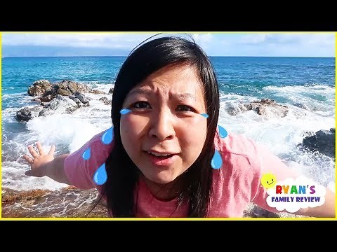 24 hours on a small tiny rock challenge with Ryan's Family Review!!