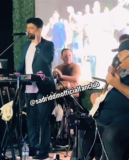 Sadriddin’s_officialfanclub on Instagram: "The Superstar @sadriddinofficialmusic king 👑 of pop music Live performance at private party 🎉!"