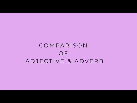 Comparison of Adjective and Adverb in English | Learn Basic English |🔥👩‍🏫