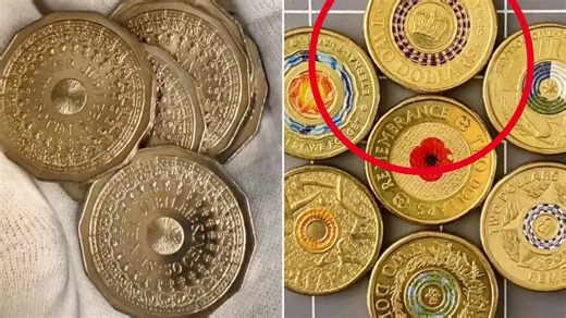 The Queen's different coins during her reign