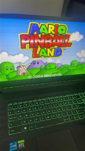 Mario Pinball Land Intro & Title Screen #supermario #2004 #gba #nostalgia #retro