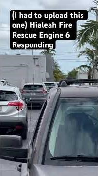 Hialeah Fire Rescue Engine 6 Responding Code 3 (I had to lol)