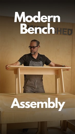 unfnshed on Instagram: "A simple 2-minute assembly bench - perfect for entryways, bedrooms, or outdoors. Furniture assembly shouldn't be a hassle."