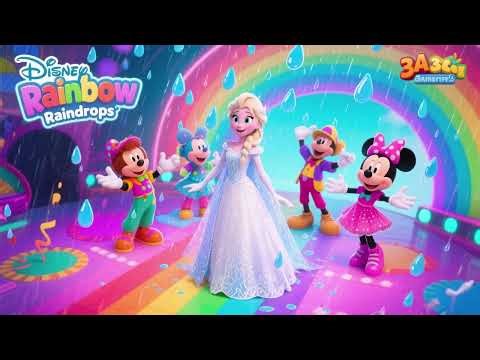 Rainbow Raindrops 🌧️🌈 | Colorful Kids Song with Fun & Learning