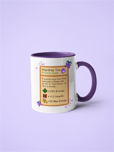 Stardew Stardrop Tea Mug, Stardew Valley Coffee Mug, Stardew Valley Mug, Gamer Coffee Cup, Stardew Valley Gift, Stardew Valley Merch - Etsy
