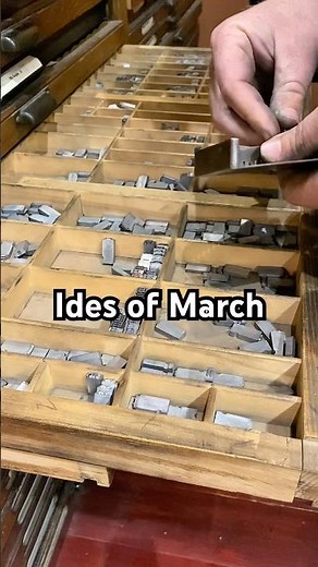 Typesetting and letterpress printing the last words of Julius Caesar for the Ides of March