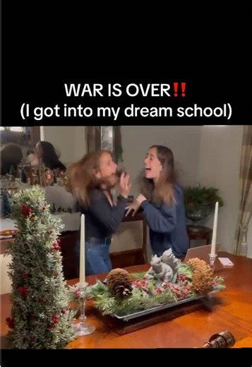 I don’t know who is happier😅 GO IRISH☘️ #notredame #internationalstudent #college #accepted #freshmanyear