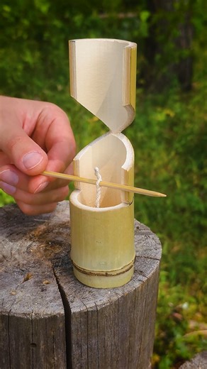 SUPER HACK with bamboo and wax for survival #bushcraft #camping #outdoors #lifehacks