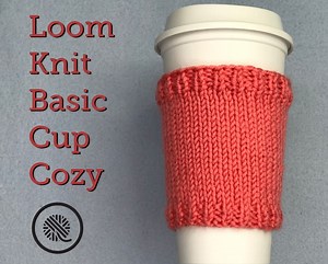Basic Loom Knit Cup Cozy - GoodKnit Kisses
