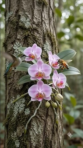 Breathtaking Wild Orchids Attracting Hummingbirds & Bees Wild Nature Exploration