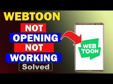 ✅Fix WEBTOON App Not Opening / Not Working / Not Responding Problem ✅