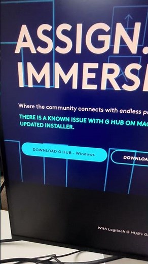 FIX: Logitech G Hub stopped loading. Just go to the Logitech website and install the options+ file ￼