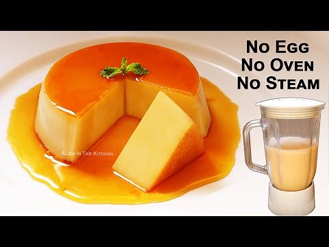 Caramel Custard Bread Pudding in Blender with Spoon Measurements | Eggless & Without Oven | No Steam