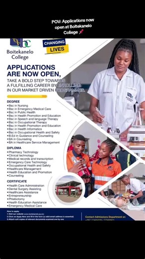 Health Courses at Boitekanelo College: Apply Now!