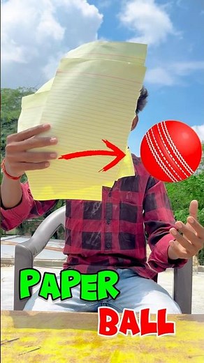 Homemade paper cricket ball 🥎 || #shorts #youtubeshorts