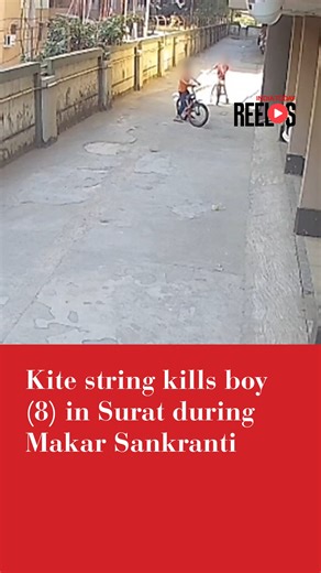 India Today on Instagram: "In the midst of Makar Sankranti, in Surat’s Jahangirpura area, a sharp kite string claimed the life of an 8-year-old child. Watch in for more details. #MakarSankranti #Kite #Surat #IndiaTodayReels"