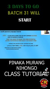 3days to go Magstart na ang Batch 31 Nihongo Class Pinaka Murang Nihongo Tutorial | JandR online tutorial