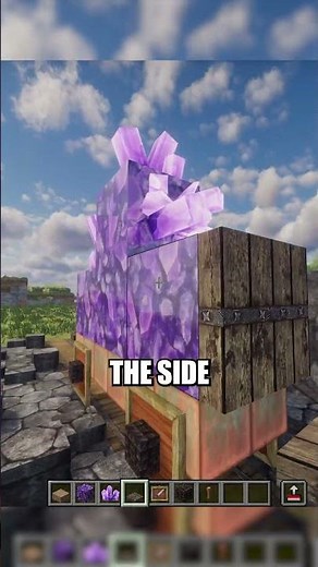 Minecart Full of Loot (Amethyst Ore Cart Decoration) | Minecraft #minecraftbeauty #minecrafttutorial