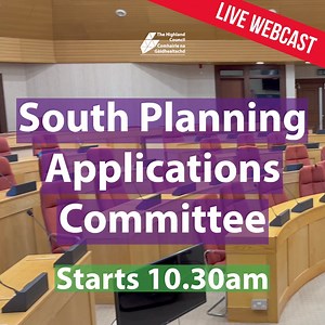 4.5K views |  You can watch a live webcast of the South Planning Applications Committee from 10.30am today: https://buff.ly/4dF14CK The agenda and papers for this meeting are available here: https://buff.ly/3Asb7g6 | The Highland Council | Facebook