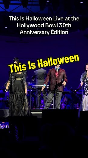 This is Halloween from The Nightmare Before Christmas 30th Anniversary concert at the Hollywood Bowl. #thenightmarebeforechristmas #nightmarebeforechristmas #dannyelfman #hollywoodbowl #hollywood #halloween