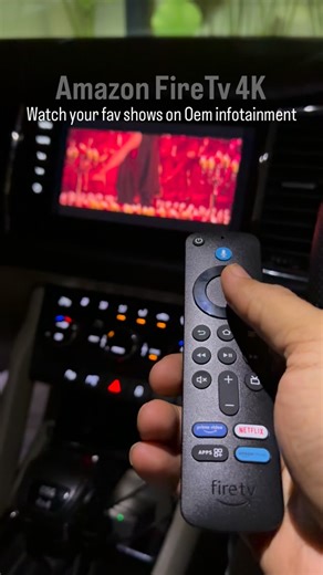 Watch your favourite shows right from your OEM infotainment system 📺✨ FireTV 4K FireDrive Pro — the Amazon-famous product that delivers a flawless visual & audio experience. No lag. No errors. No compromises. Unlike cheap AI boxes, this setup is fully stable and ensures premium performance with genuine products only ✅ ⚠️ Safety Notice Streaming or watching videos while driving is strictly prohibited and against the law. Use this feature only when the vehicle is parked or by passengers. Drive re