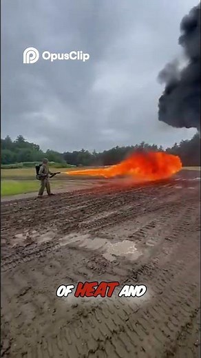 The M9-2 Flamethrower – Ultimate Firepower in Action! #shorts #technology