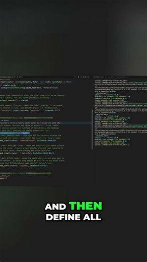Python Async Web Crawler: Master Caching & Performance #shorts